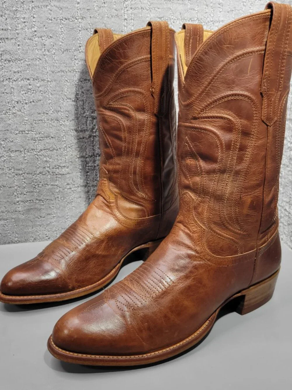 Tecovas The Cartwright Men's Size US 10.5D Scotch Goat Pull-On Western Boots.